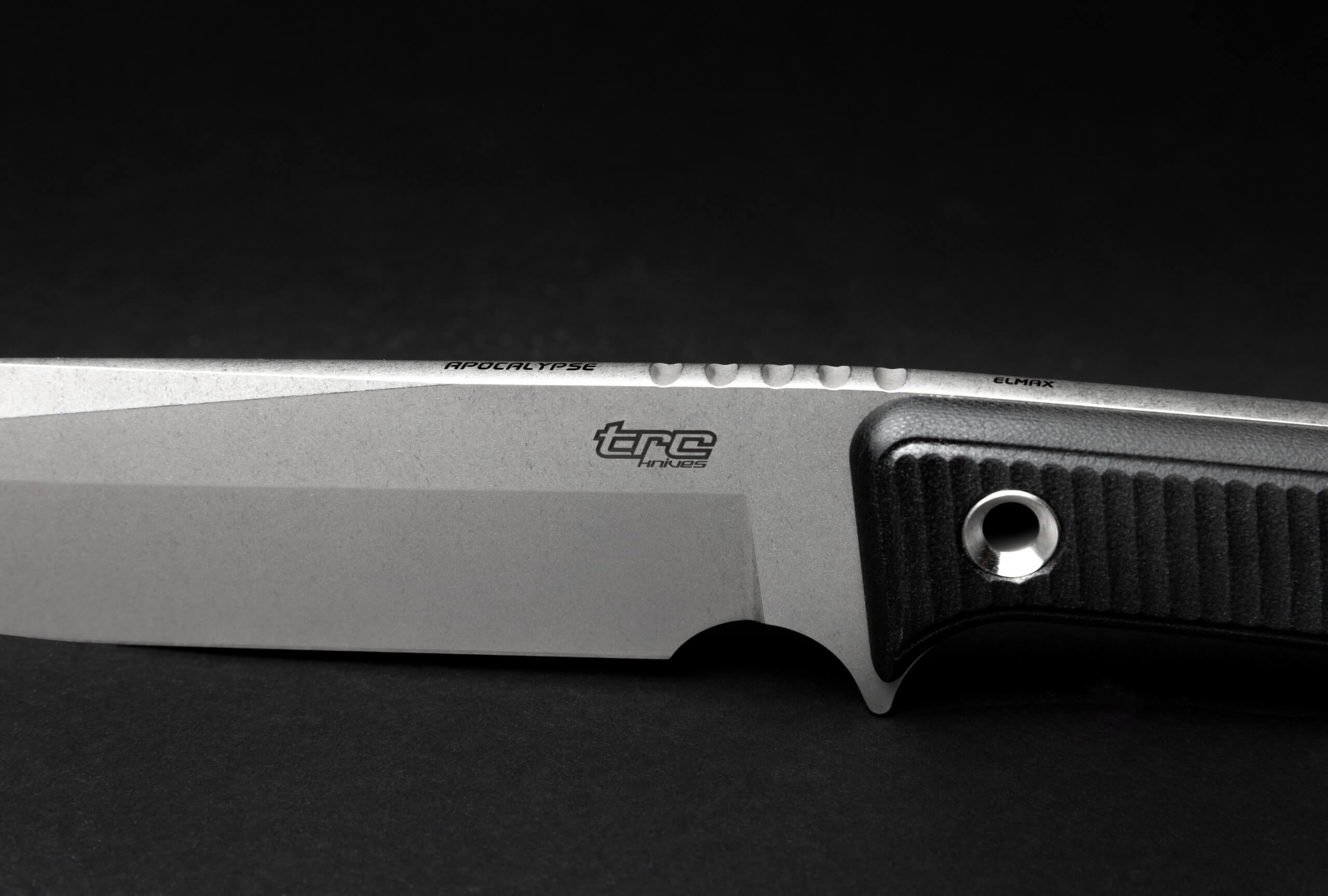 APOCALYPSE STONEWASHED FINISH - Elmax Outdoor Knife | TRC Knives